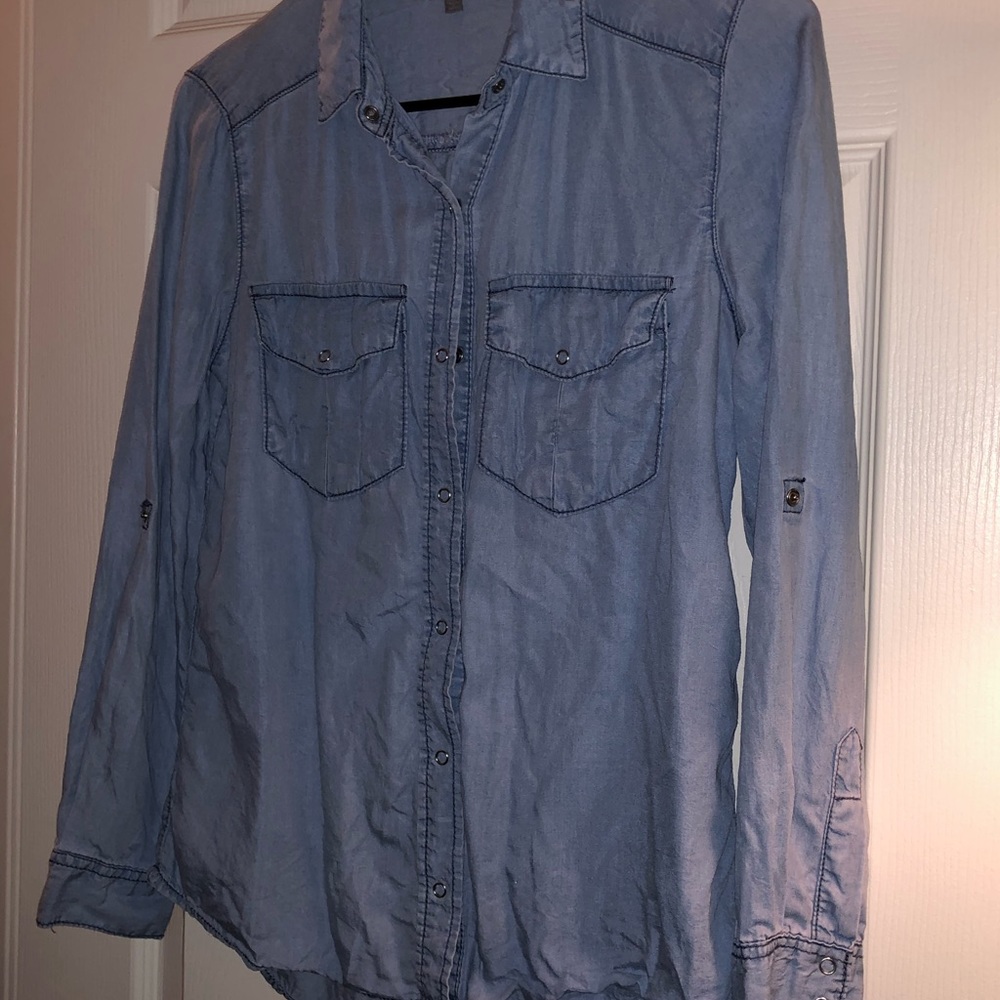 Charlotte Russe denim button up